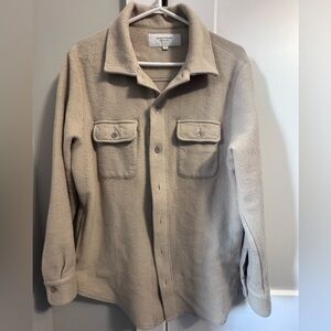 Oatmeal Button-Up Jacket/Overshirt